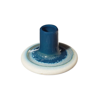 Mojave Glaze  Blue Candle Holder