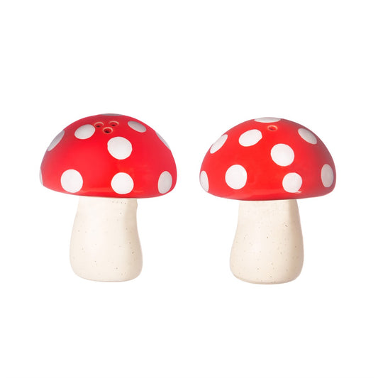 Red Mushroom Salt and Pepper Set