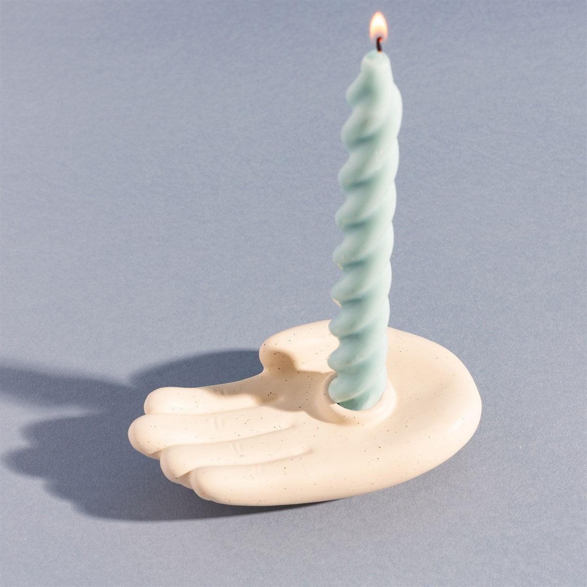 Hand Candle Holder White