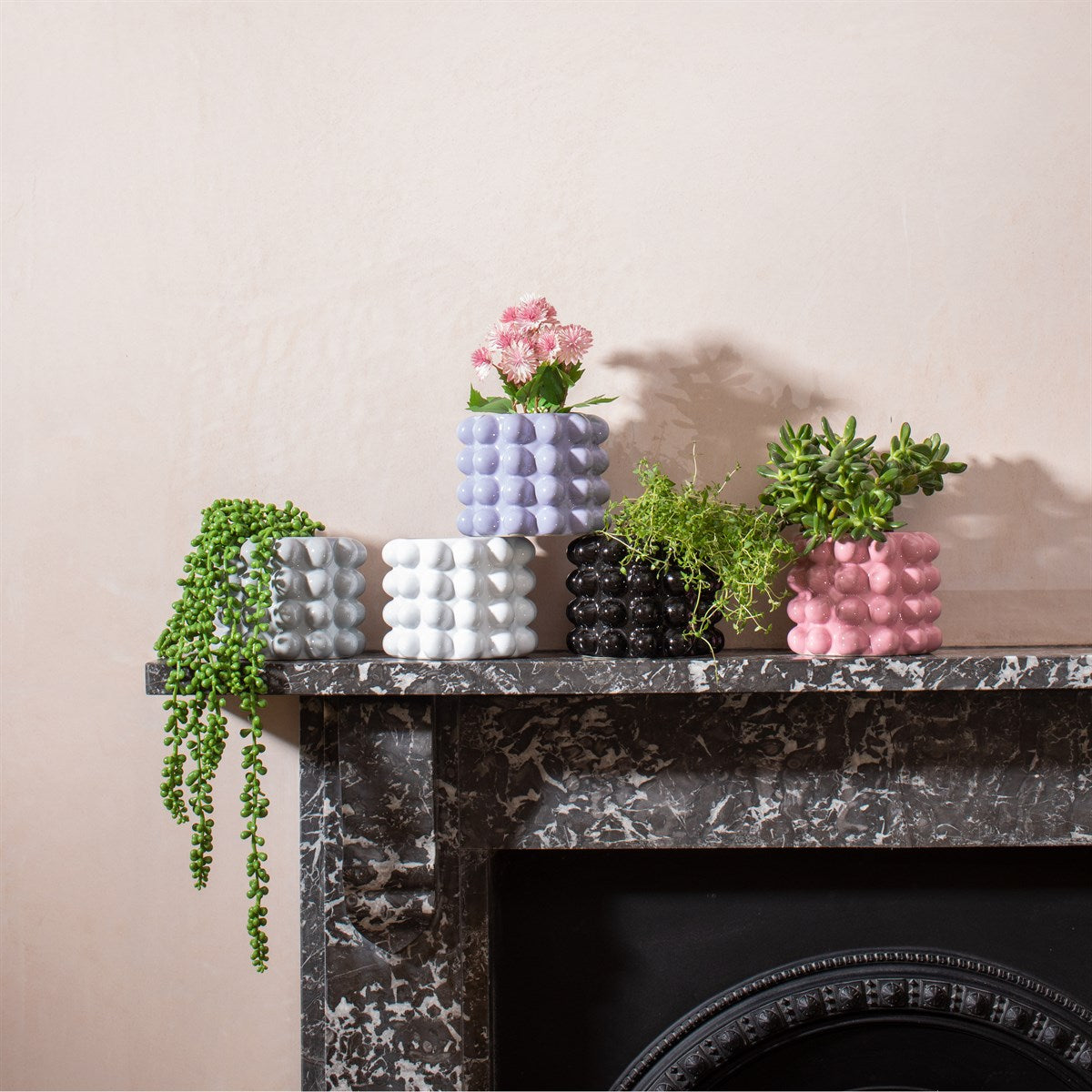 Grey Bobble Planter