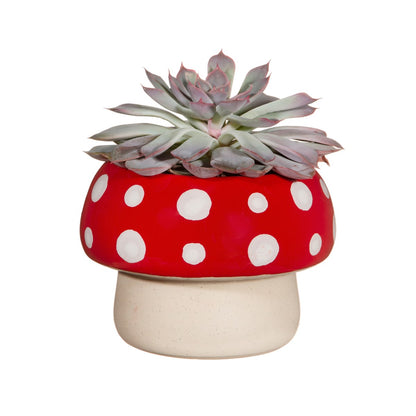 Red Mushroom Large Planter