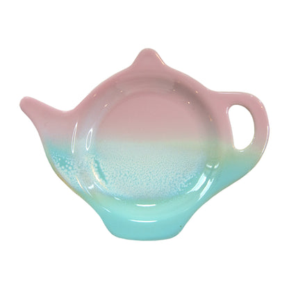 Pastel Ombre Tea Bag Dish Pink & Green