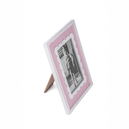 Scalloped Pink Photo Frame