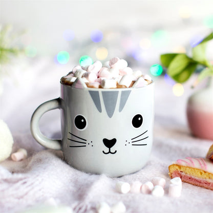 Nori Cat Kawaii Friends Grey Mug