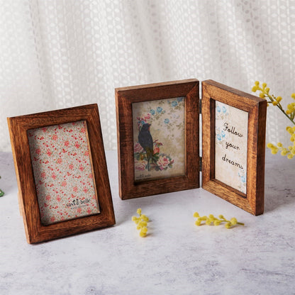 Dark Brown Wood Photo Frame