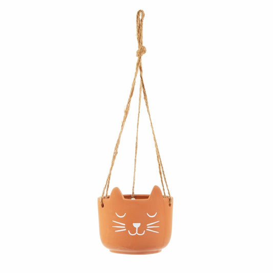 Cat's Whiskers Terracotta Hanging Planter