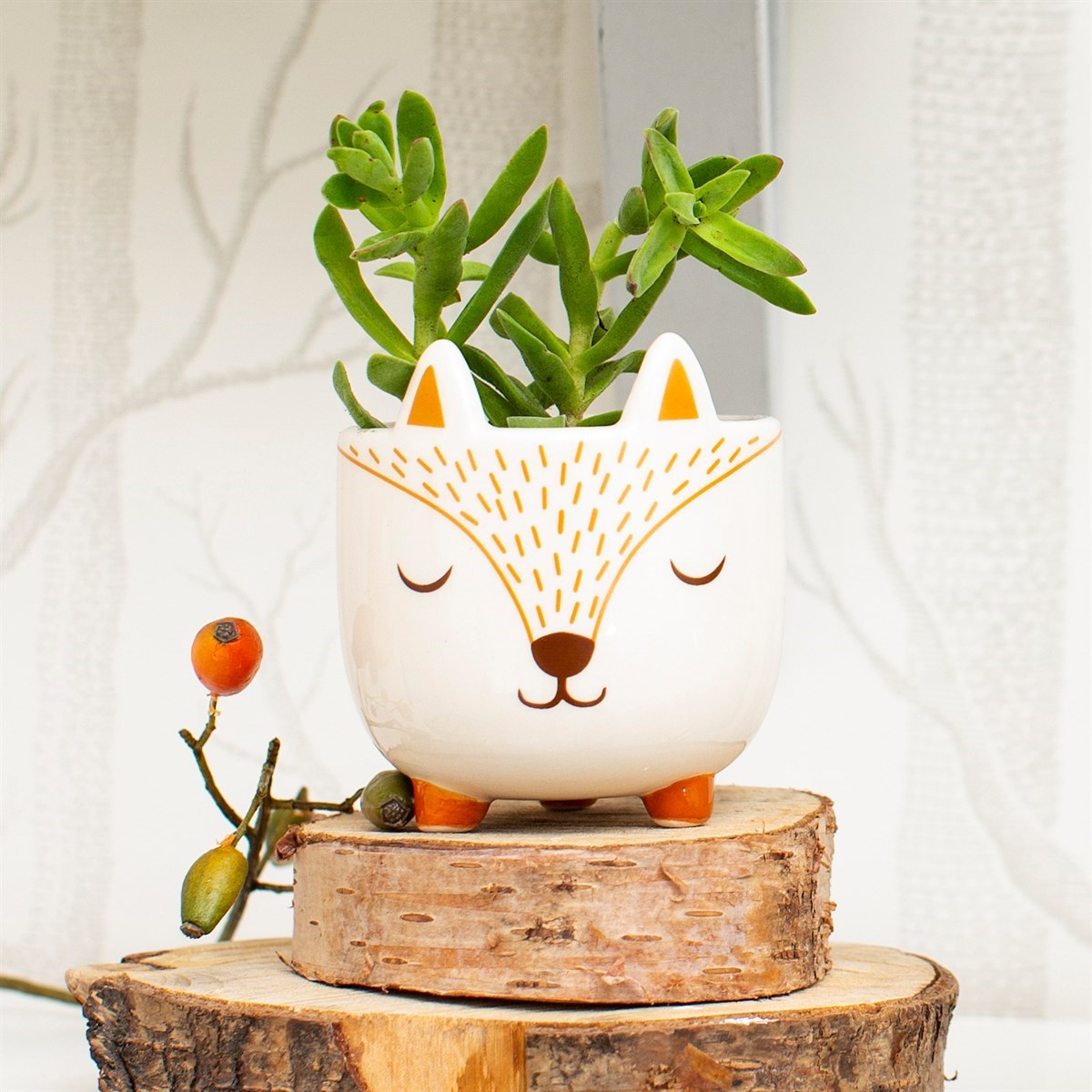 Mini Woodland Fox Planter