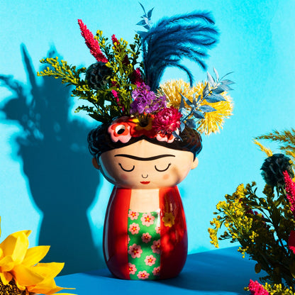 Frida Wall Mounted Planter Red