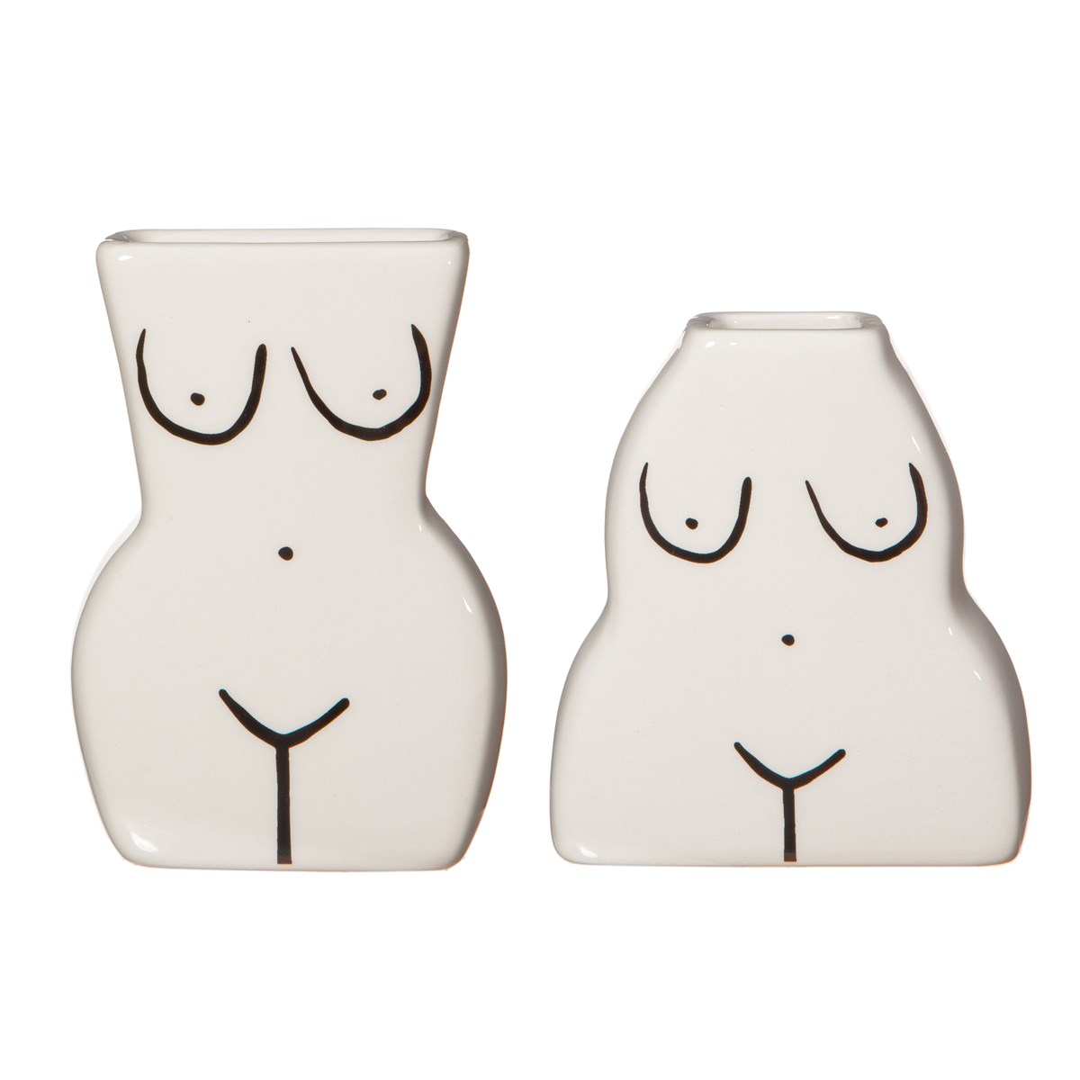 Female Form Bud Vases - Set of 2