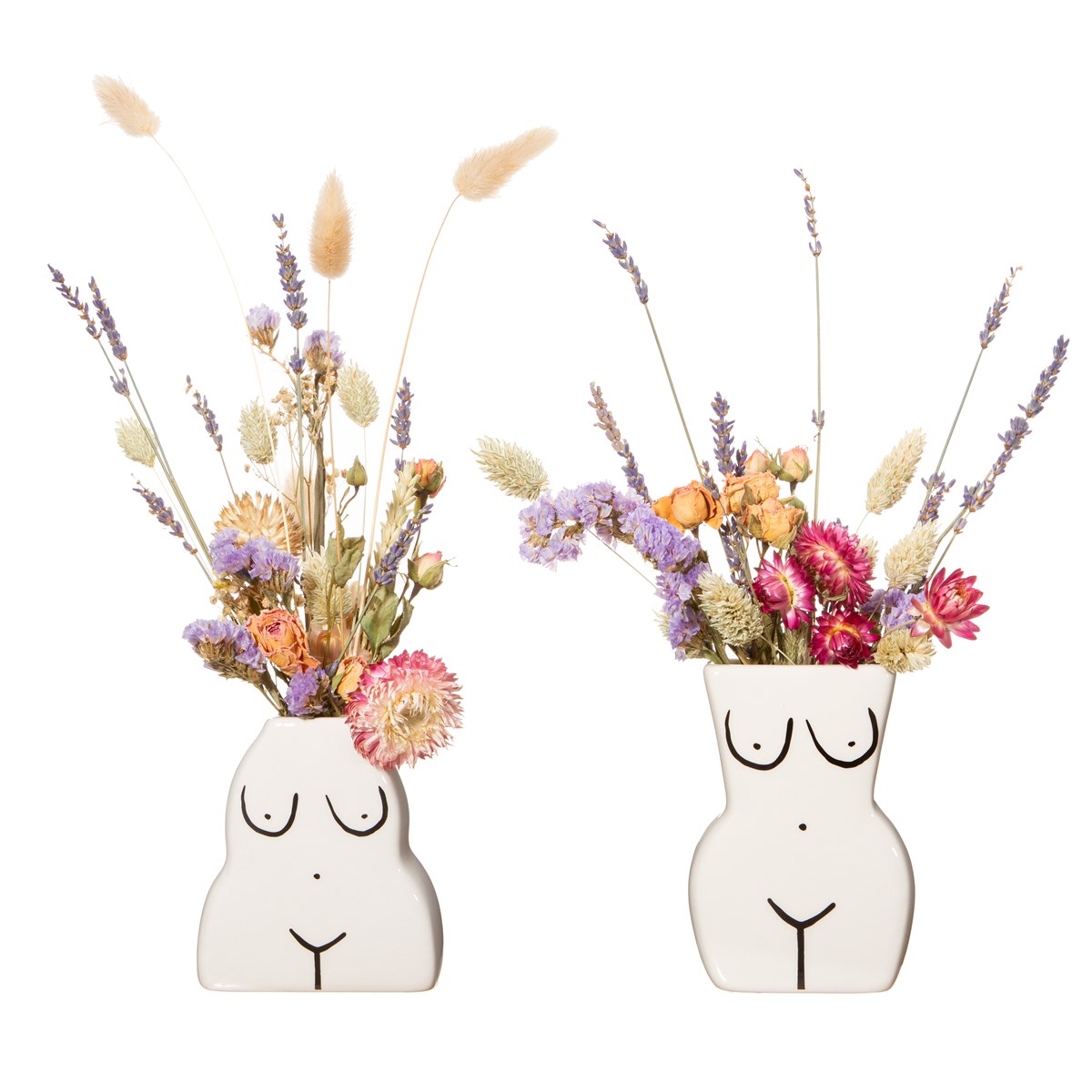 Female Form Bud Vases - Set of 2