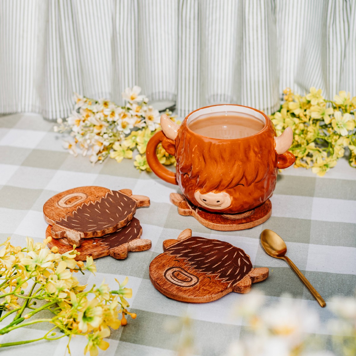 Highland Cow Shaped Mug