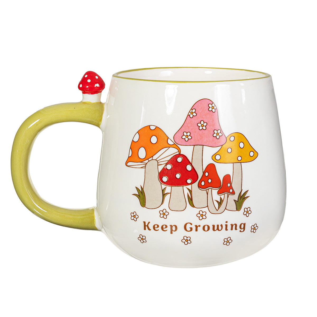 Retro "Keep Growing" Mug