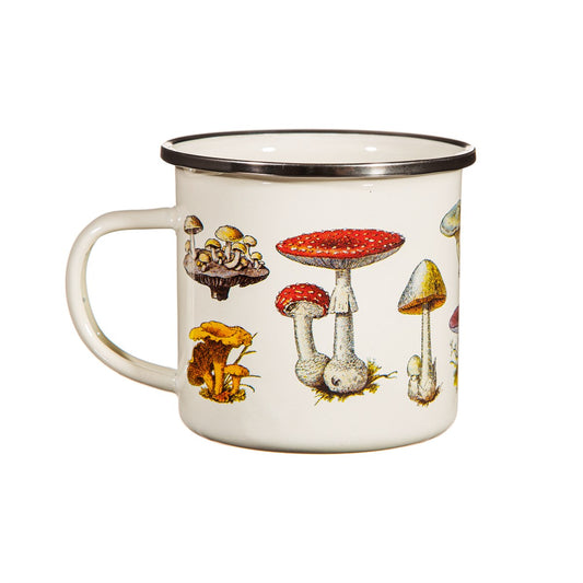 Vintage Mushroom Enamel Mug