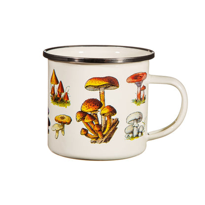 Vintage Mushroom Enamel Mug