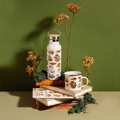 Vintage Mushroom Enamel Mug