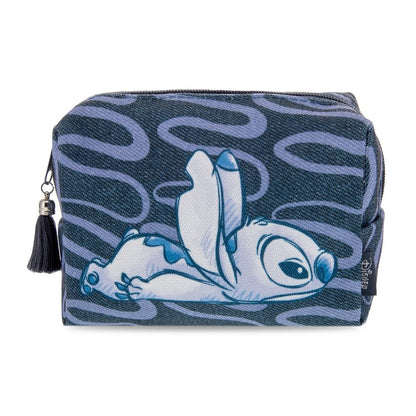 Stitch Denim Cosmetic Bag