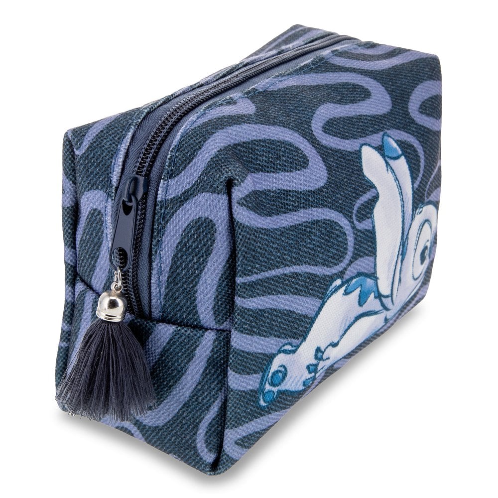 Stitch Denim Cosmetic Bag