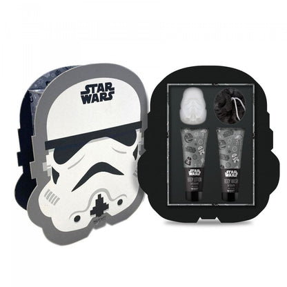 Storm Trooper Gift set with puff,body wash, lotion, fizzer